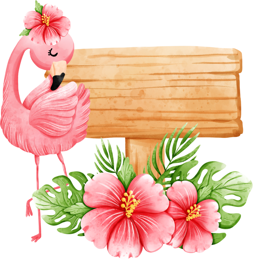 Tropical flamingo